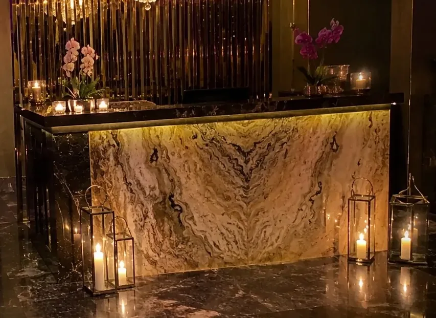 Resepsiyon karşılama alanı — Lila Spa, Maslak misafirlerine hizmet veren salon